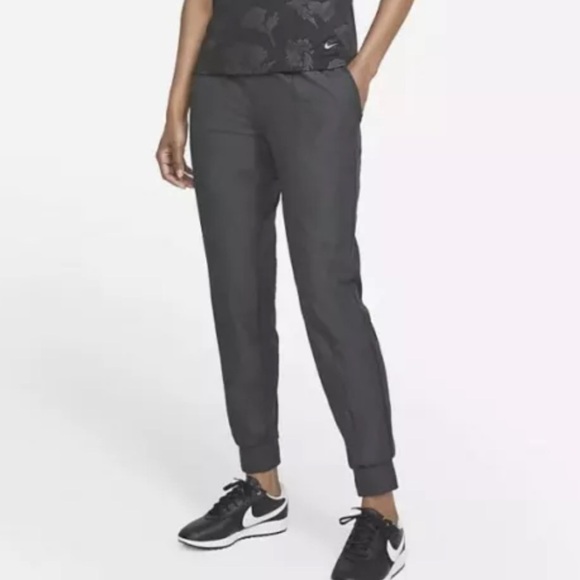 Nike DRI-FIT Gray/Black Victor Elastic Drawstring Golf Joggers - Picture 1 of 16